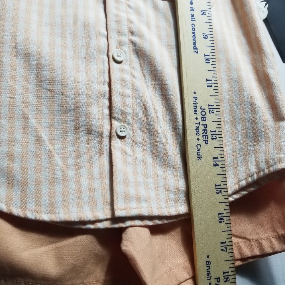 NWT GERBER MODERN MOMENTS BOY'S PEACH AND WHITE SHIRT AND SHORT SET SIZE 3T